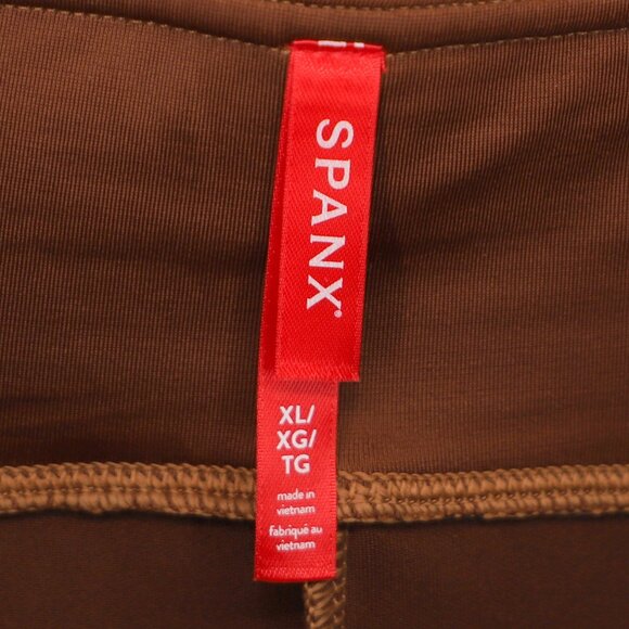 NWT SPANX Faux Suede Leggings in Rich Caramel Soft Stretch Size XL - Picture 12 of 13